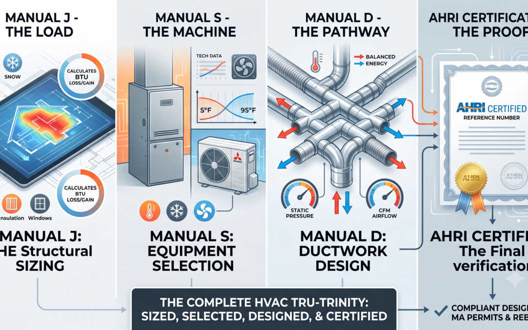 The Complete HVAC Trifecta: Manual J, Manual S, and Manual D Explained